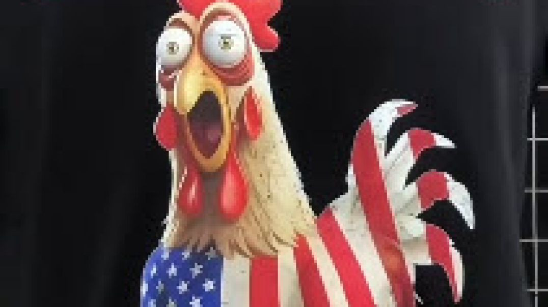 ⁣F-CAW-F Patriotic Rooster T-Shirt – Funny American Chicken With an Attitude 🇺🇸😂
